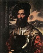 DOSSI, Dosso Portrait of a Warrior sd Spain oil painting artist